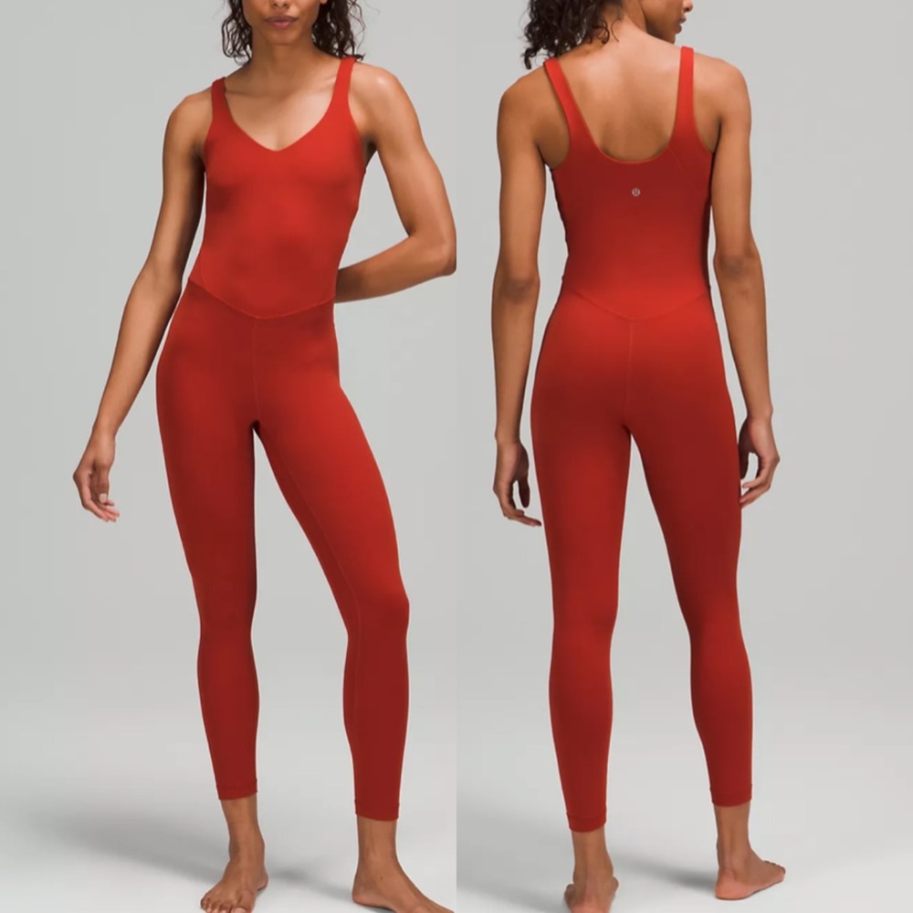 Lululemon Align Bodysuit size 8- Cayenne